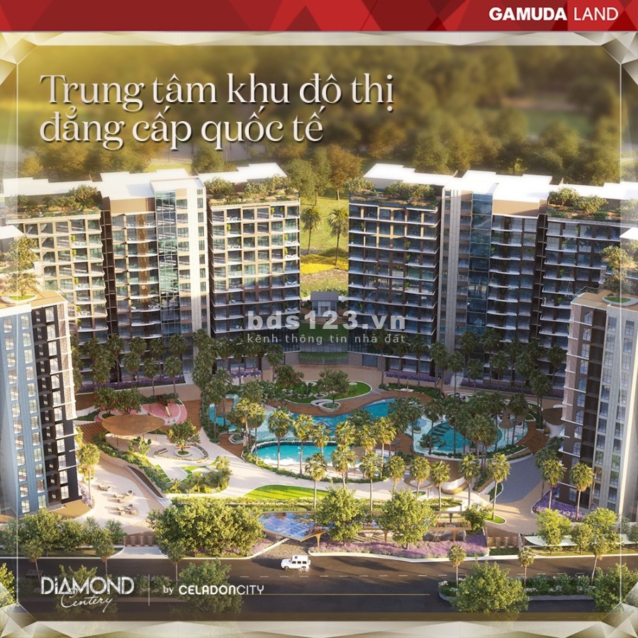 Cần sang nhượng căn hộ 3PN view biển nhân tạo tại Diamond Centery giá tốt, chỉ 5% kí HD