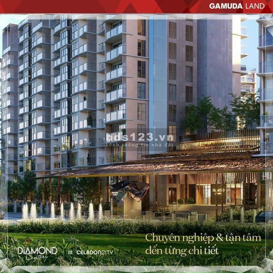 Cần sang nhượng căn hộ 3PN view biển nhân tạo tại Diamond Centery giá tốt, chỉ 5% kí HD