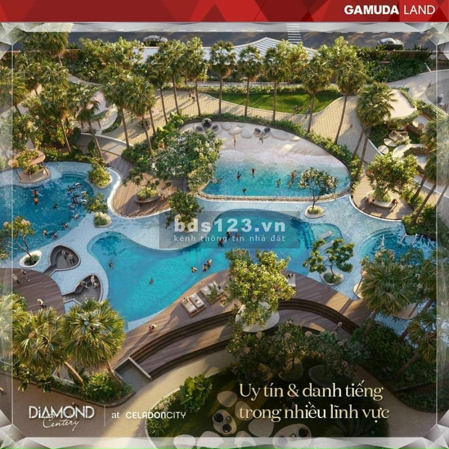 Cần sang nhượng căn hộ 3PN view biển nhân tạo tại Diamond Centery giá tốt, chỉ 5% kí HD