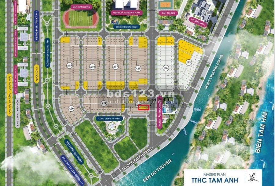 Cần bán lô đất view sông trường Giang cực đẹp tại dự án đất nền trung tâm hành chính Tam Anh