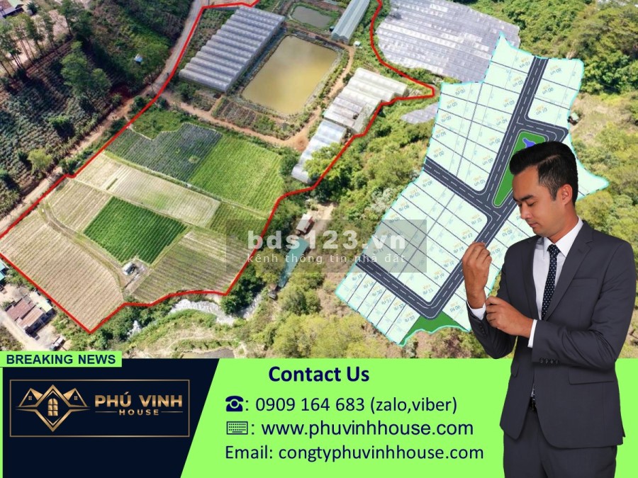 Bán đất đường Tuyền Lâm, gần đèo Prenn. Diện tích 250m2. Giá 4,5 tỷ. Tặng vàng 9999