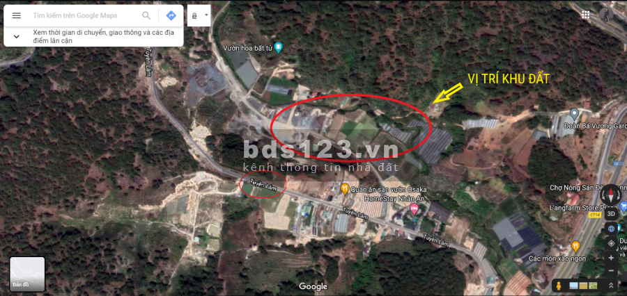 Bán đất đường Tuyền Lâm, gần đèo Prenn. Diện tích 250m2. Giá 4,5 tỷ. Tặng vàng 9999