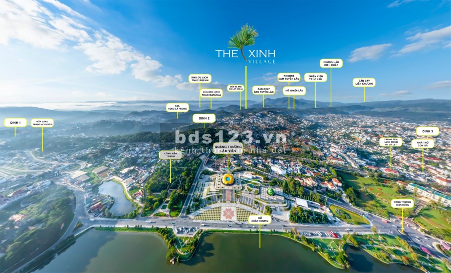 Bán đất đường Tuyền Lâm, gần đèo Prenn. Diện tích 250m2. Giá 4,5 tỷ. Tặng vàng 9999