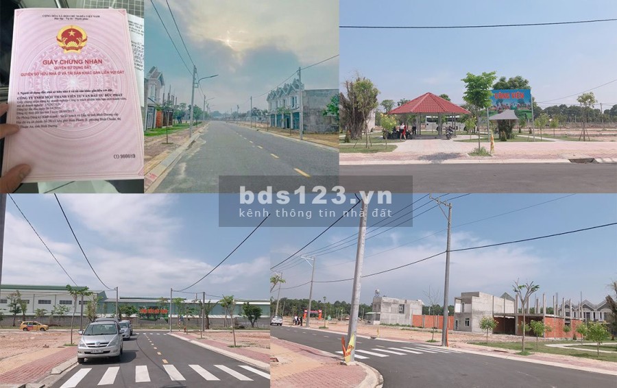 Bán đất mặt tiền QL13 ,100m2, 400 triệu, sổ riêng ngay kcn bàu bàng, Lh 0943686971