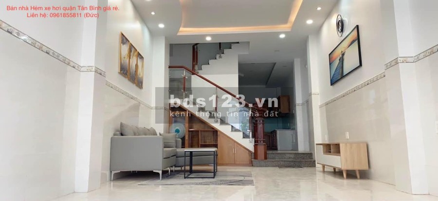 Bán nhà nguyên căn đẹp Quận Tân Bình hẻm xe hơi diện tích gần 90m2, giá bán 7.3 tỷ