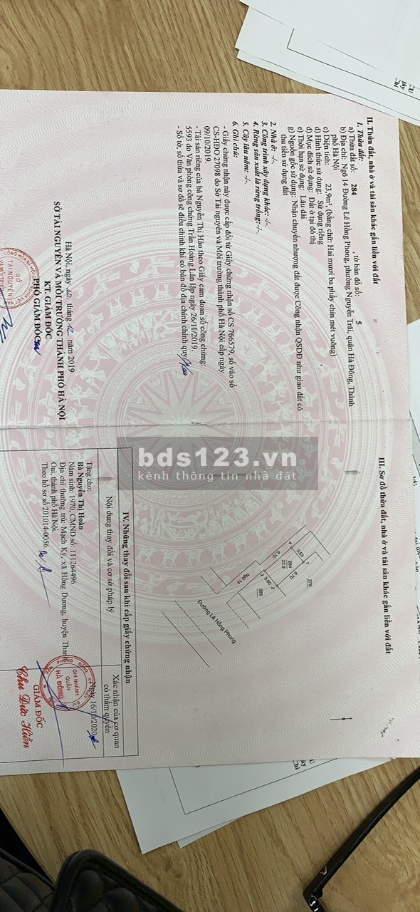 Chính chủ bán nhà 5 tầng trung tâm Quận Hà Đông liên hệ xem nhà 0989455970