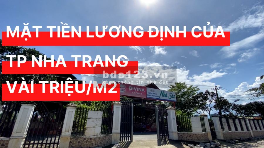 Sự lựa chọn lý tưởng cho nhà đầu tư nhà mặt tiền Lương Định Của, Nha trang, chỉ vài triệu/m2