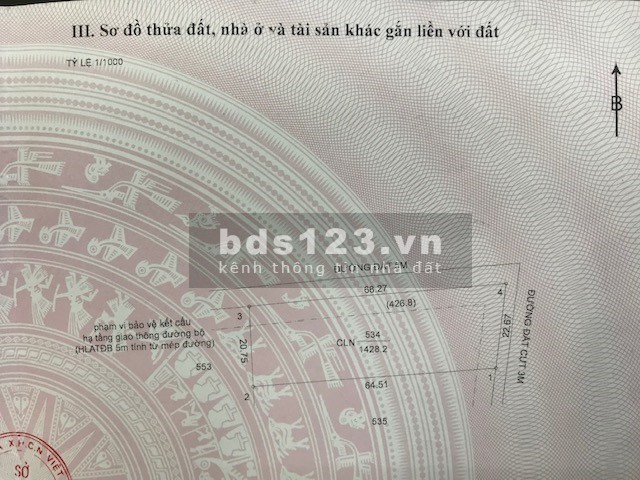 Chính chủ cần bán lô góc mặt tiền hơn 68m gần khu công nghiệp Bàu Bàng, pháp lý chuẩn