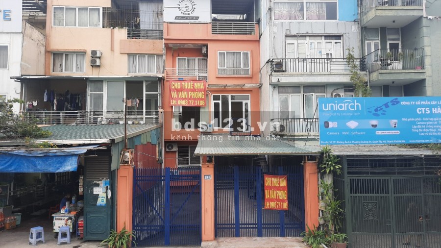 Cho thuê 2 tầng làm văn phòng hoặc cửa hàng tại đường Âu Cơ giá cho thuê 25 triệu/tháng