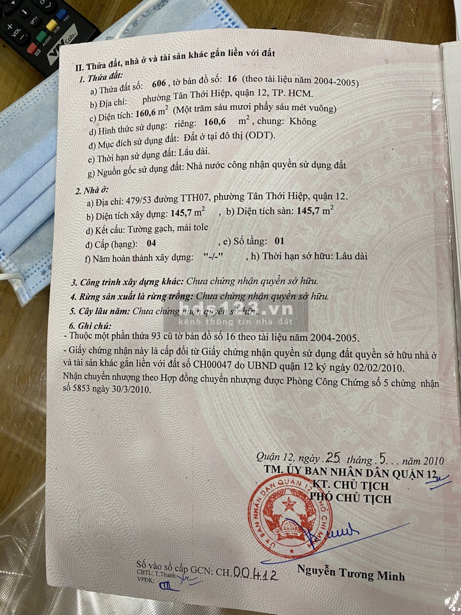 Bán nhà mặt tiền TTH14 Quận 12, cách quán ăn vài trăm mét vị trí đắc địa, dễ tìm kiếm, giá 8.5 tỷ