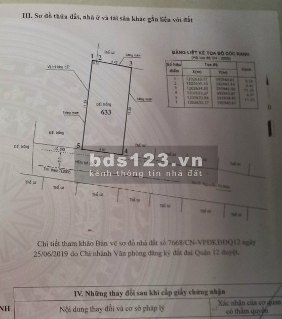Bán nhà nguyê căn diện tích 56m2, thổ cư 5x12m đường Nguyễn…