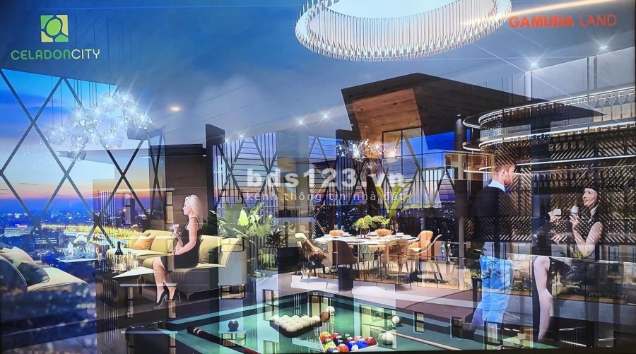 Bán 2pn 2 ban công view nội khu Brilliant dự án Celadon City giá 5.75 tỷ khu dân cư đông đúc