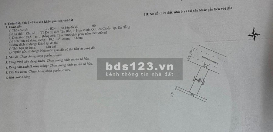 Bán đất trống Phú Xuân 5, diện tích sử dụng 5x18m giá 3 tỷ 25 khu dân cư đông đúc