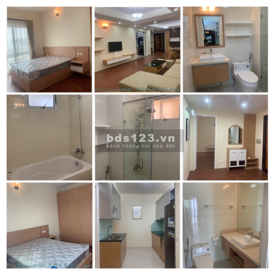 cho thuê căn 3N full diện tích rộng giá tốt chung cư E1 Ciputra