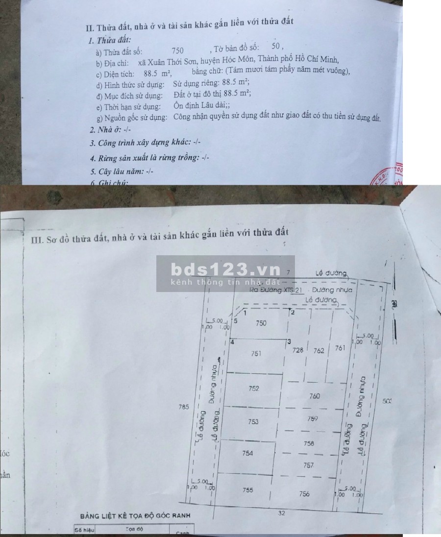 Cần bán lô đất lô gốc diện tích 89m2 (7x13m) giá bán chỉ 3…