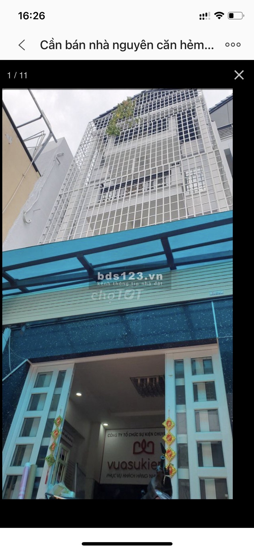 Cần bán gấp nhà hẻm 275 Âu Cơ, P5, Quận 11, A Thức 0906349379 có sân thượng