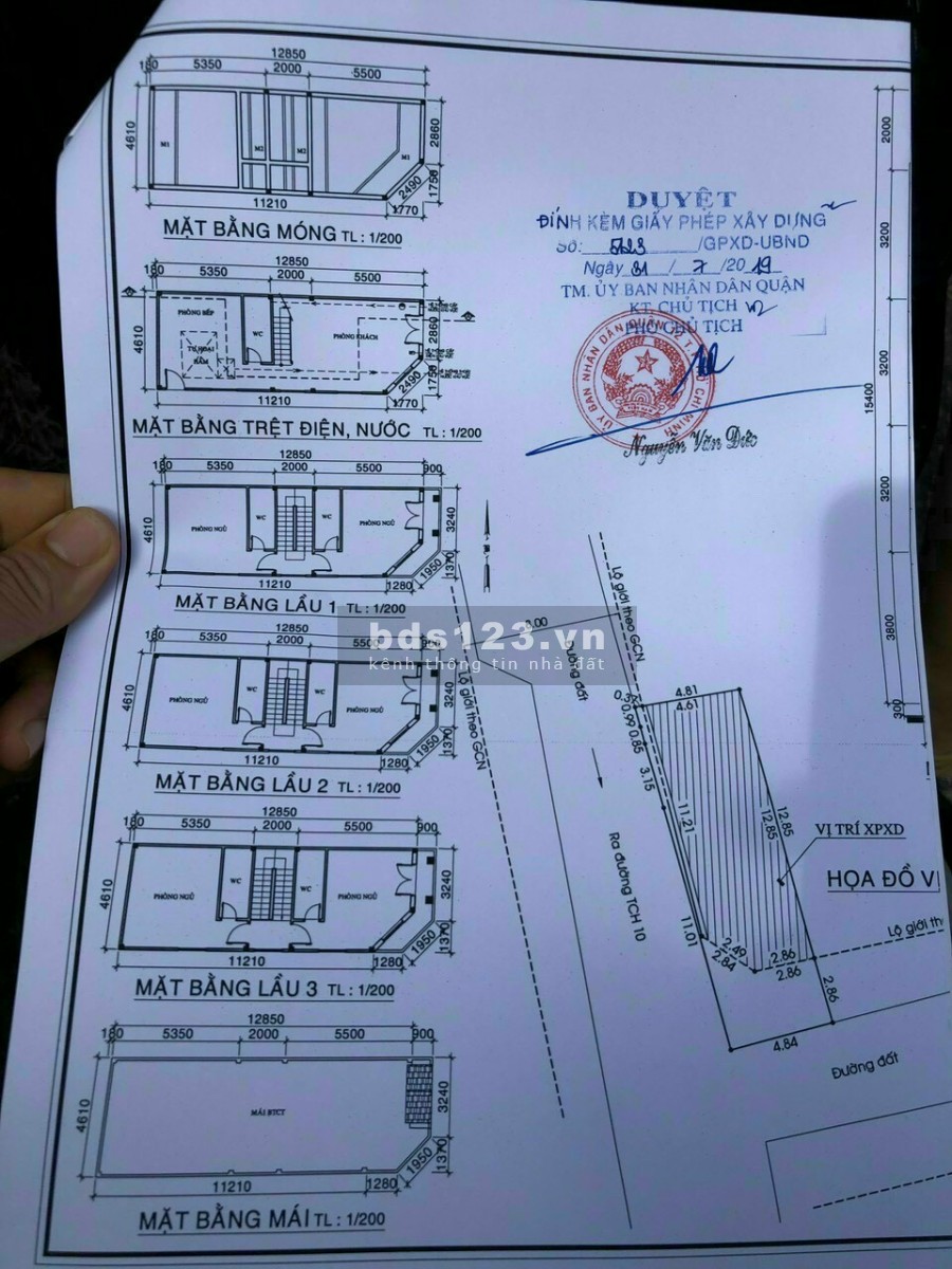 Đất lô góc diện tích (4.8x15.7m) 80m2, đường lớn Tân Chánh…