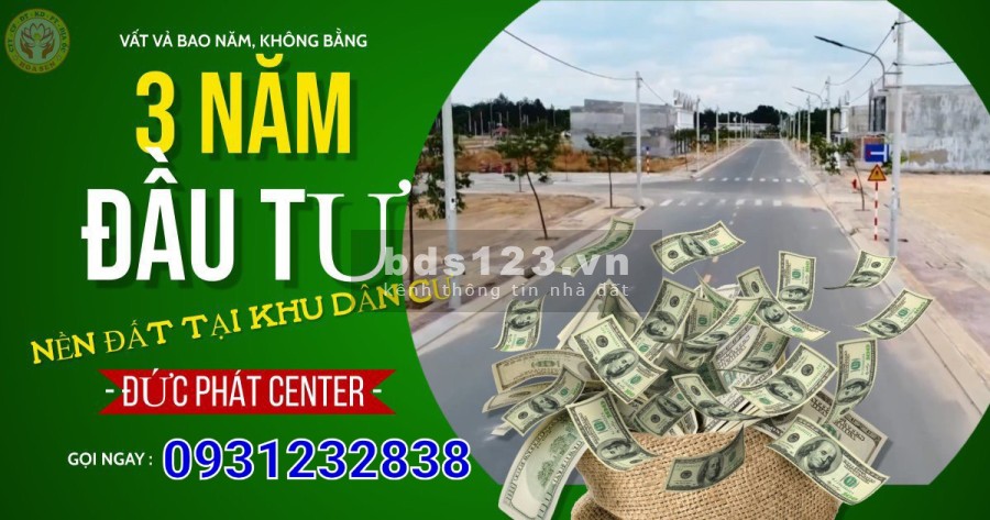 Sang ngay lô đất mặt tiền 15m, Bàu Bàng Tân Vạn như hình liên hệ 0931232838, giá 1.03 tỷ