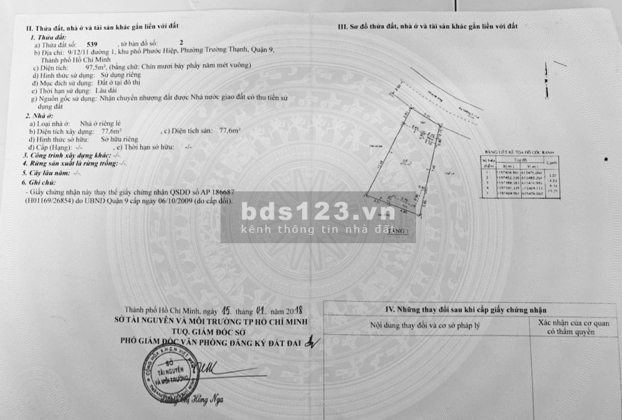 Cần bán gấp nhà Quận 9 diện tích sử dụng 100m2 nở hậu 8.3m sổ hồng riêng chính chủ