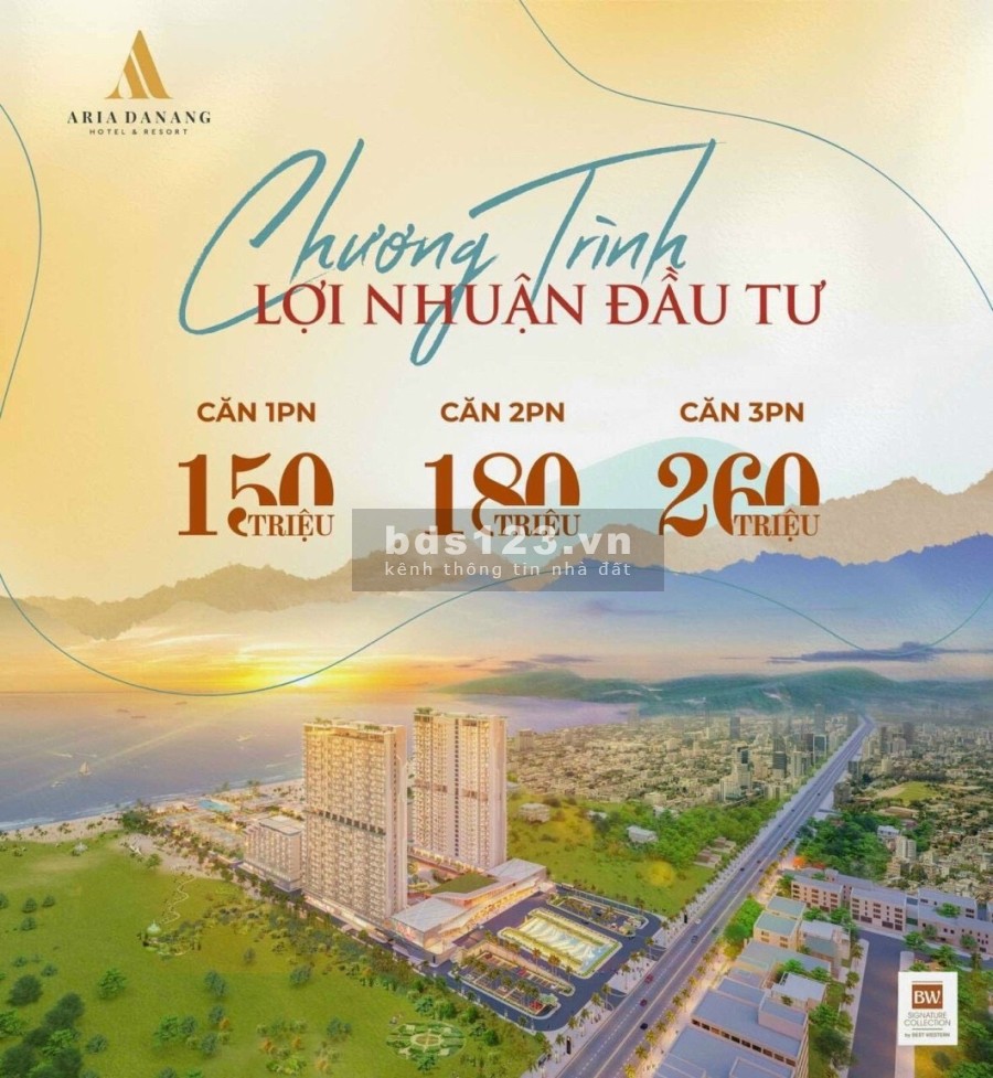 Hãy là nhà đầu tư thông thái. Aria Đà Nẵng là nơi rất tốt cho các nhà đầu tư