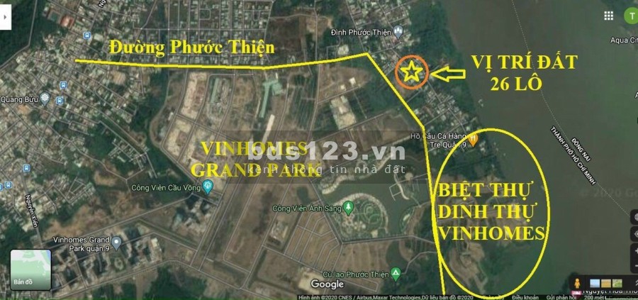 Bán dự án KDC Phước Thiện liền kề với VinHhomes Grand Park, có sổ riêng, giá rẻ chỉ 3 tỷ/nền