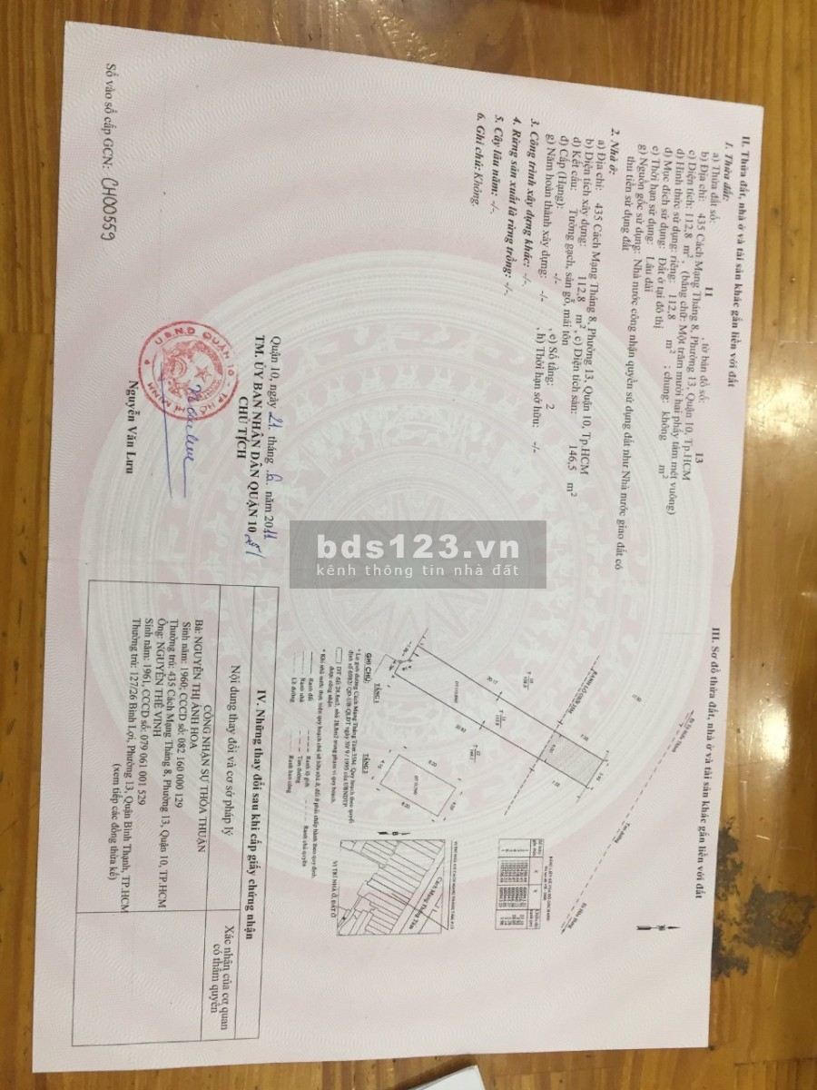 Nhà mặt tiền Cách Mạng Tháng 8 trung tâm thành phố Hồ Chí Minh giá bán đầu tư sinh lời