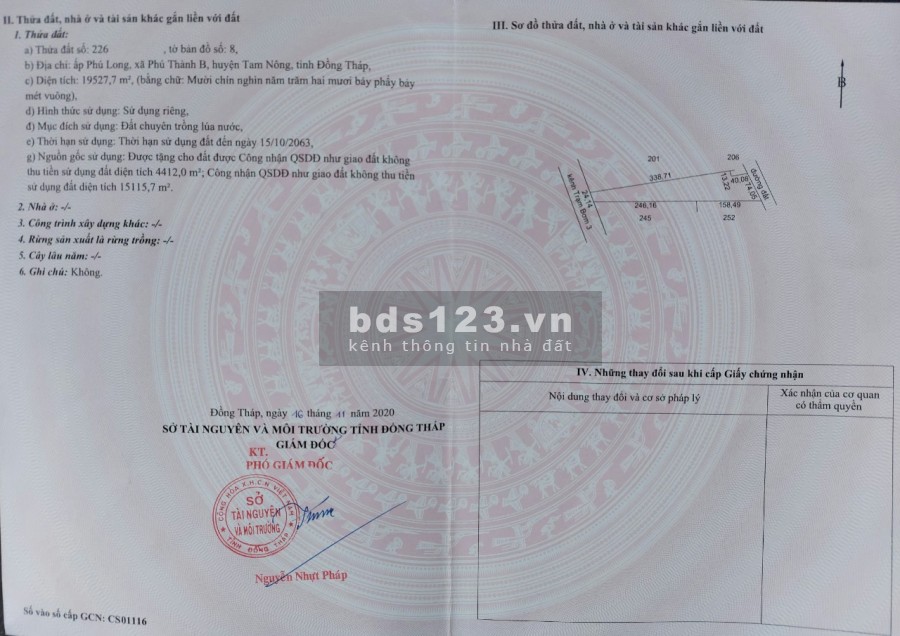 Bán đất nông nghiệp,Tam Nông, Đồng Tháp (chính chủ - 0334287471: Chú Năm hoặc 0939548288)