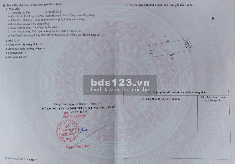 Bán đất nông nghiệp,Tam Nông, Đồng Tháp (chính chủ - 0334287471: Chú Năm hoặc 0939548288)