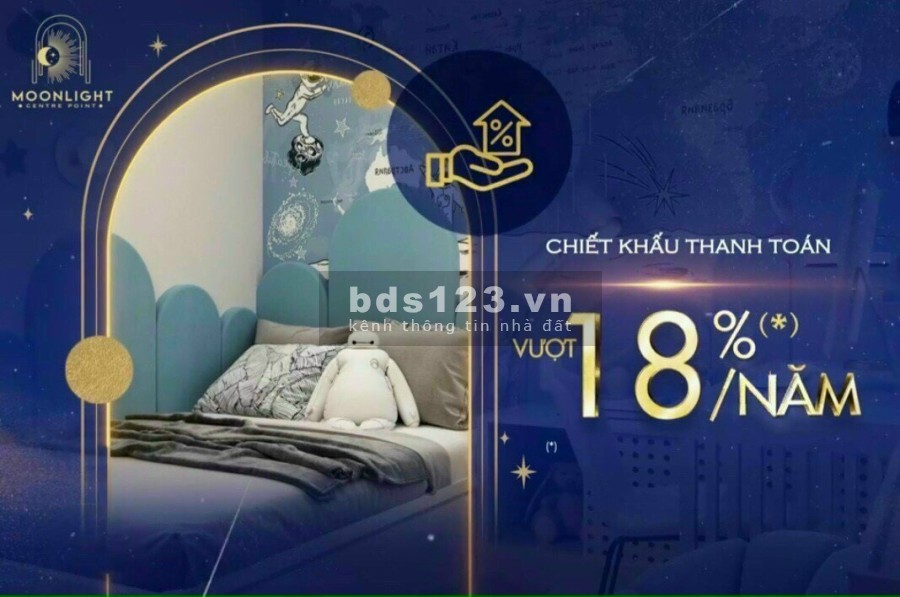Căn hộ liền kề Aeon Bình tân Moonlight Centre Point. Căn 1PN giá 2.2 tỷ, 0908787766 Thiện
