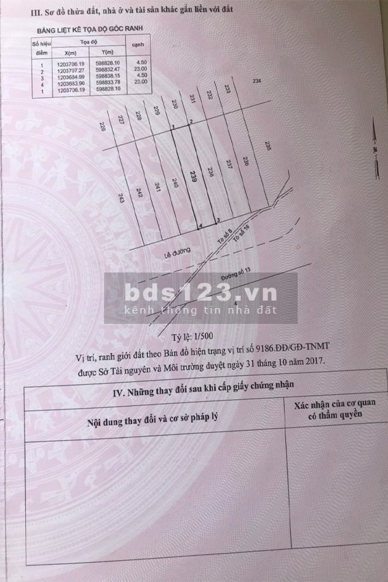 Đất 4.5x23 mặt tiền đường TA13 phường Thới An Quận 12 giá bán chỉ 4.15 Tỷ