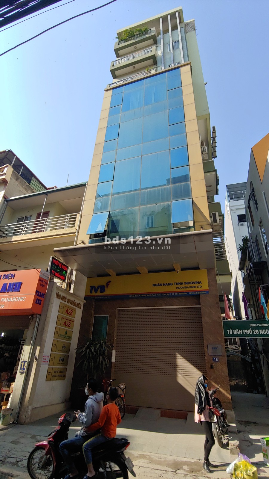 Cho thuê văn phòng diện tích sử dụng 80m2 tại tòa nhà 16 Trần Điền lh 0965046124