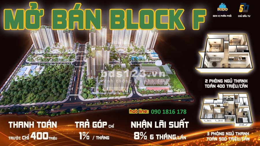 Căn hộ City Gate 5-CĐT 577 đường Võ Văn Kiệt, trả trước 400tr, nhận STK 16%. Sau 2 năm góp 1% tháng