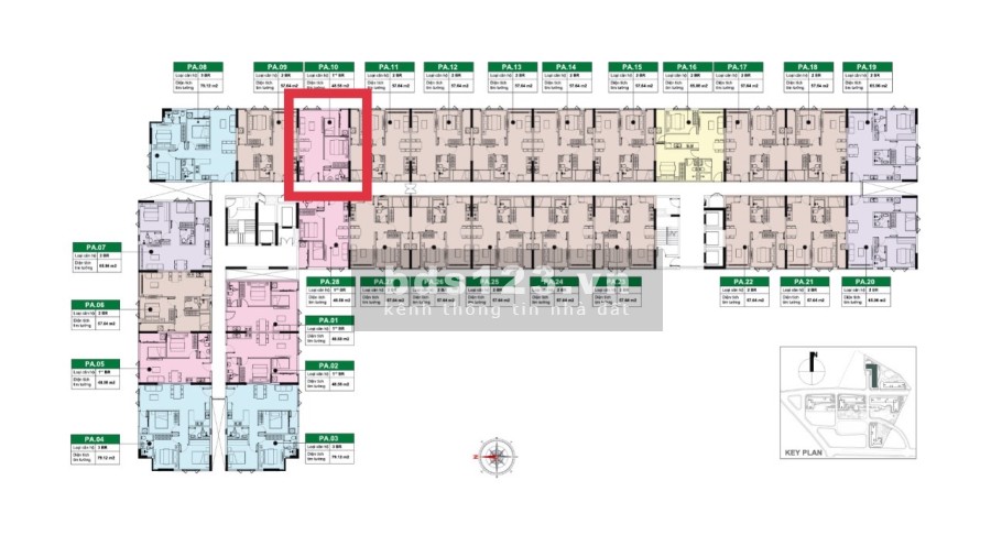 Cần bán căn 1PN 1WC 48m2 ban công hướng Đông. Tổng giá: 1.83 tỷ