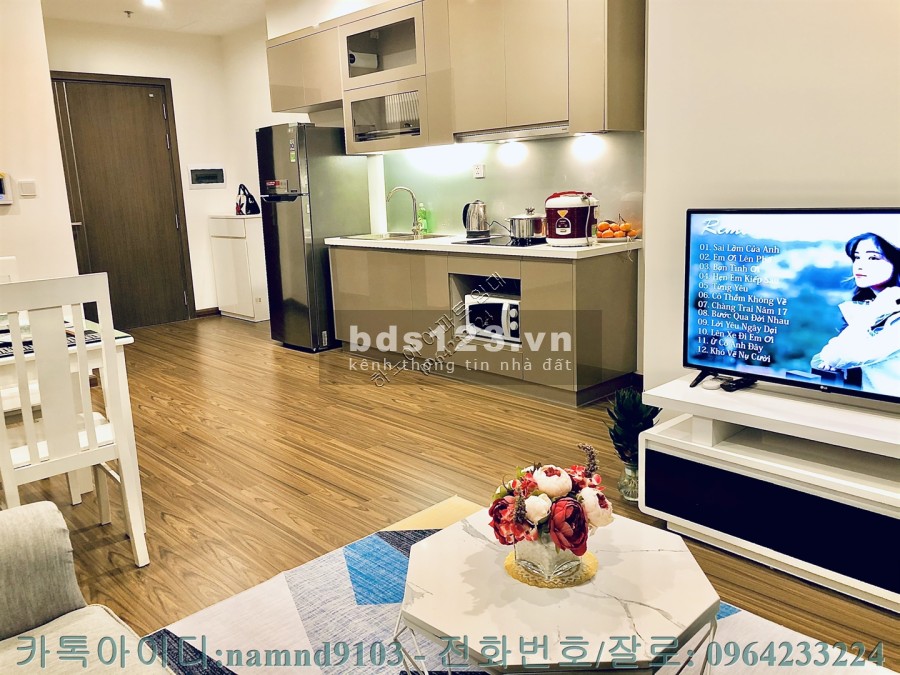 Cần cho thuê căn 2N full nội thất cao cấp chung cư Vinhomes West point đầy đủ nội thất