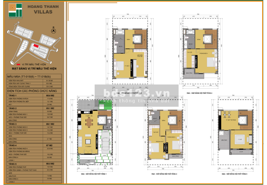 Chính chủ bán gấp Biệt thự, liền kề Hoàng Thành Villas, diện tích 76m2. LH: 0839763366