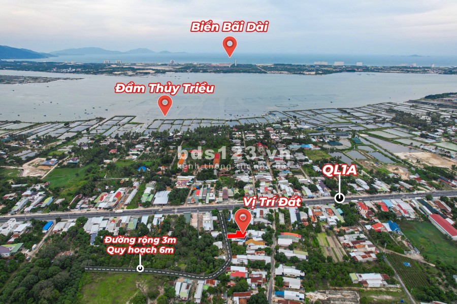 Lô đất cạnh quốc lộ thuộc Cam Thành Bắc, Cam Lâm giá 1 tỷ…