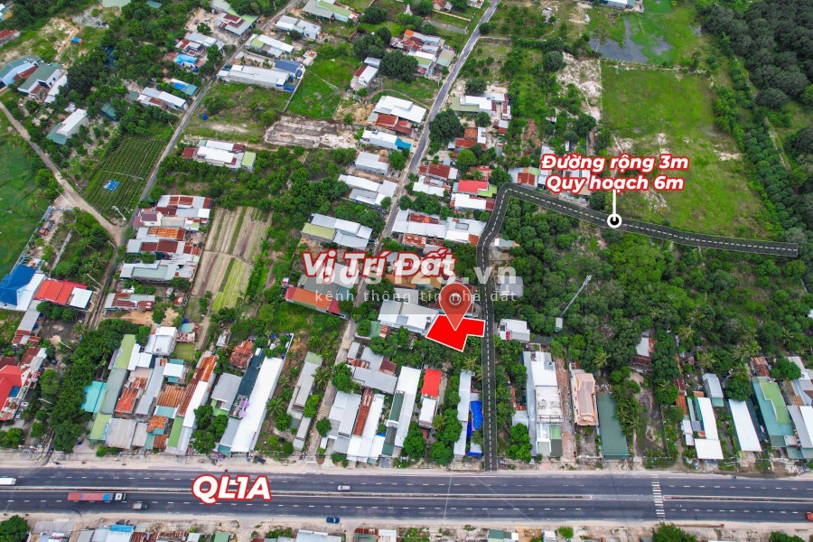 Lô đất cạnh quốc lộ thuộc Cam Thành Bắc, Cam Lâm giá 1 tỷ…