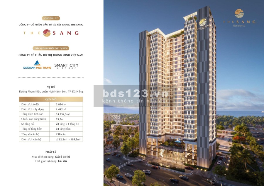 The Sang Residence Tung Giỏ Hàng Đặc Biệt Tầng 20-21 Giá Ưu Đãi Hấp Dẫn