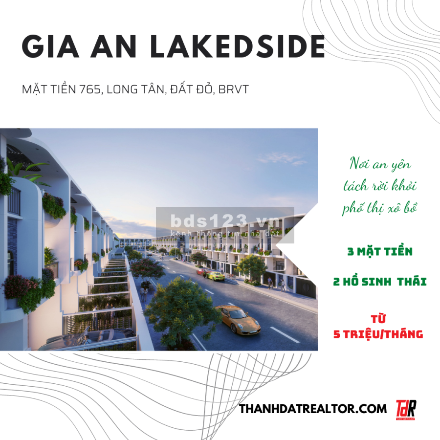 Dự án Gia An Lakeside đất đỏ Bà Rịa Vũng Tàu phát triển bởi Phúc Điền Land, giá tốt