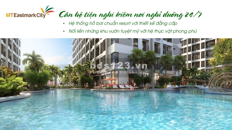 Giáp sông, chỉ 36 triệu/m2, căn hộ MT Eastmark city Q9 viên ngọc trong tương lai.