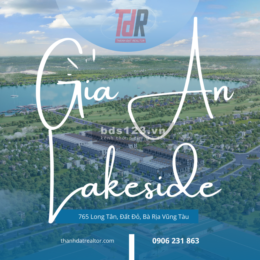 Gia An Lakeside Đất Đỏ sinh lời cao dự án pháp lý 1/500, 3 mặt tiền TL765 gần 2 hồ lớn