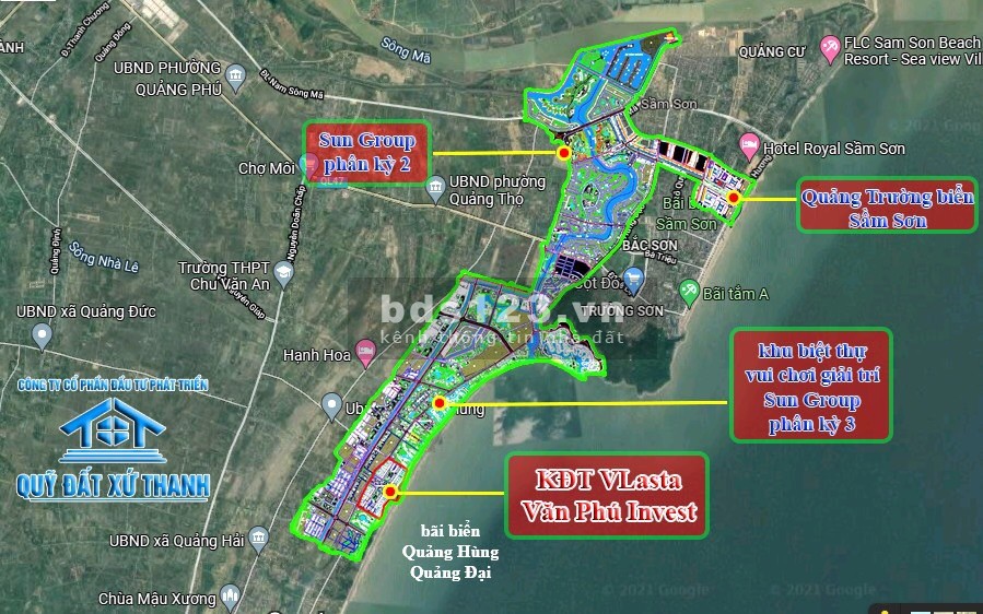 Bán đất biệt thự nghỉ dưỡng ven biển Sầm Sơn sổ đỏ có sẵn, sở hữu lâu dài, tiện ích đủ