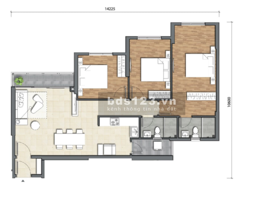 Còn duy nhất 2 căn 3PN 101m2, HOA HẬU PRECIA Q2 chỉ 59 triệu/m2 TT QUẬN 2