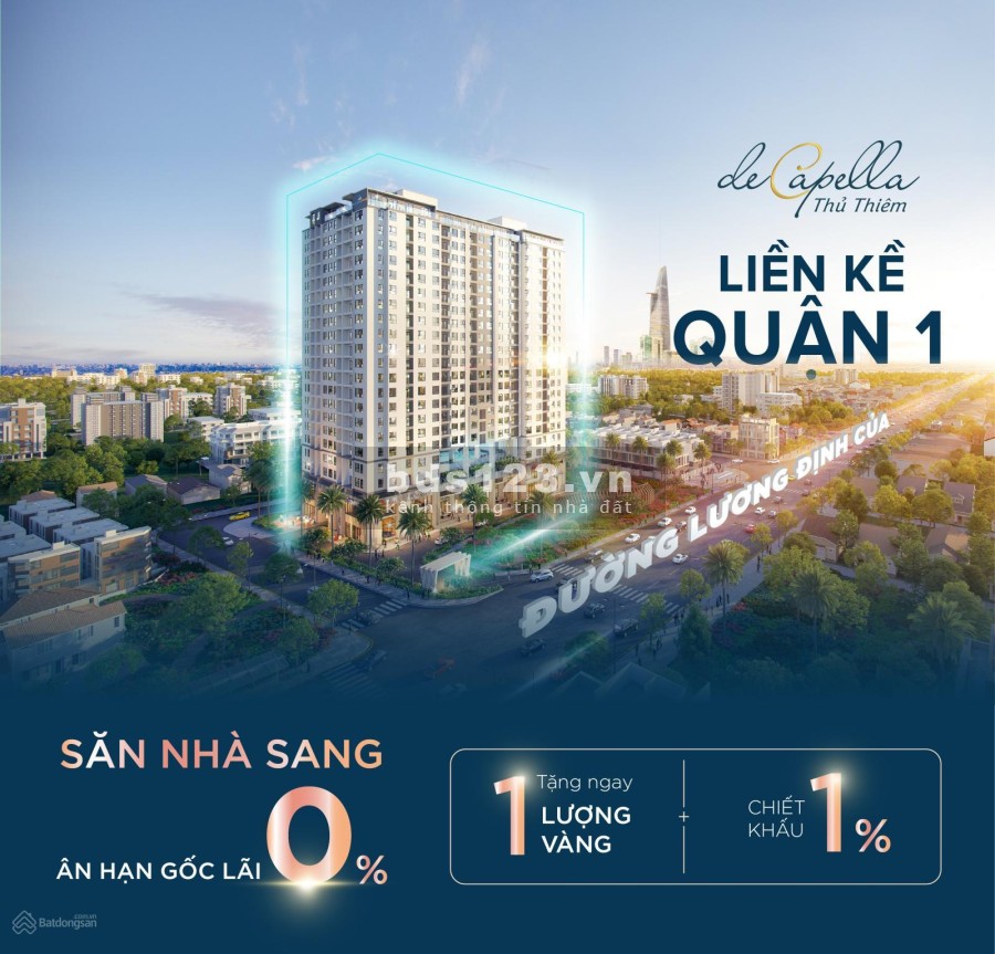 Rổ hàng CĐT căn hộ De Capella 1PN - 2PN - 3PN giá 62triệu/m2, ngay khu đô thị Thủ Thiêm