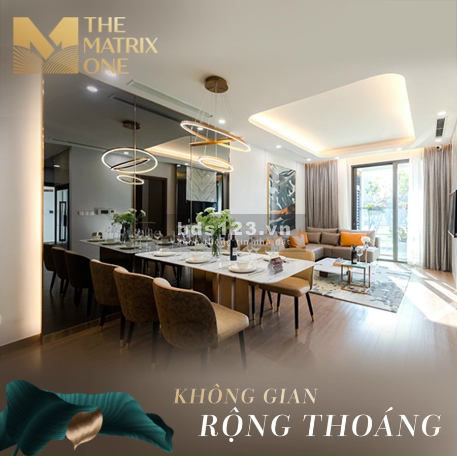 Nhượng căn hộ 2 PN giá gốc đợt đầu tầng đẹp dự án The Matrix One diện tích 89m2, tầng cao