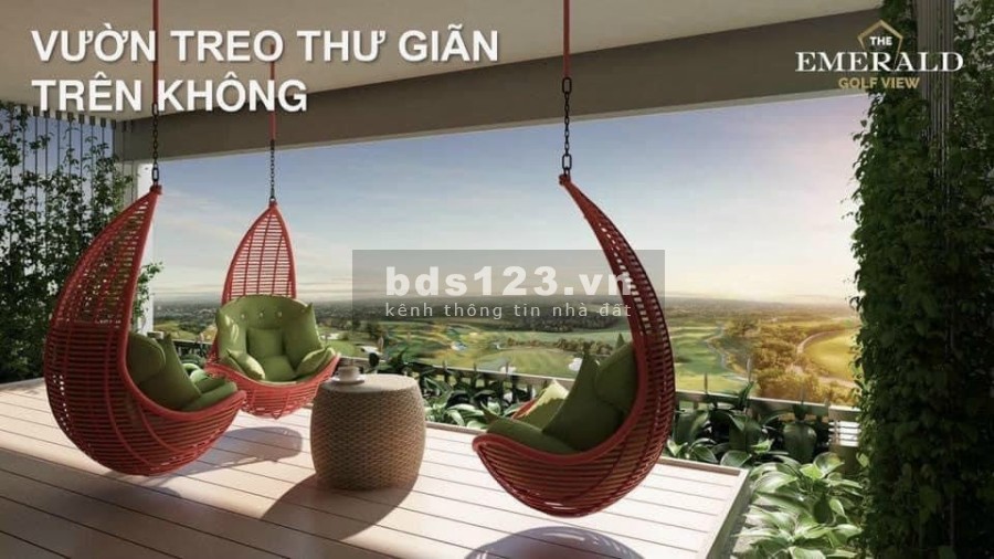 Cần bán 2 căn hộ sân golf cao cấp Emerald Bình Dương, DT 52 – 72m2 chỉ hơn 1 tỷ đồng/căn
