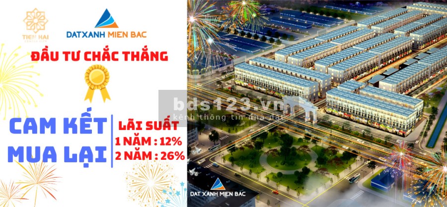 Đầu tư chắc thắng tại Tiền Hải Center City khu dân cư đông đúc tiện ích đầy đủ, có sổ sẵn
