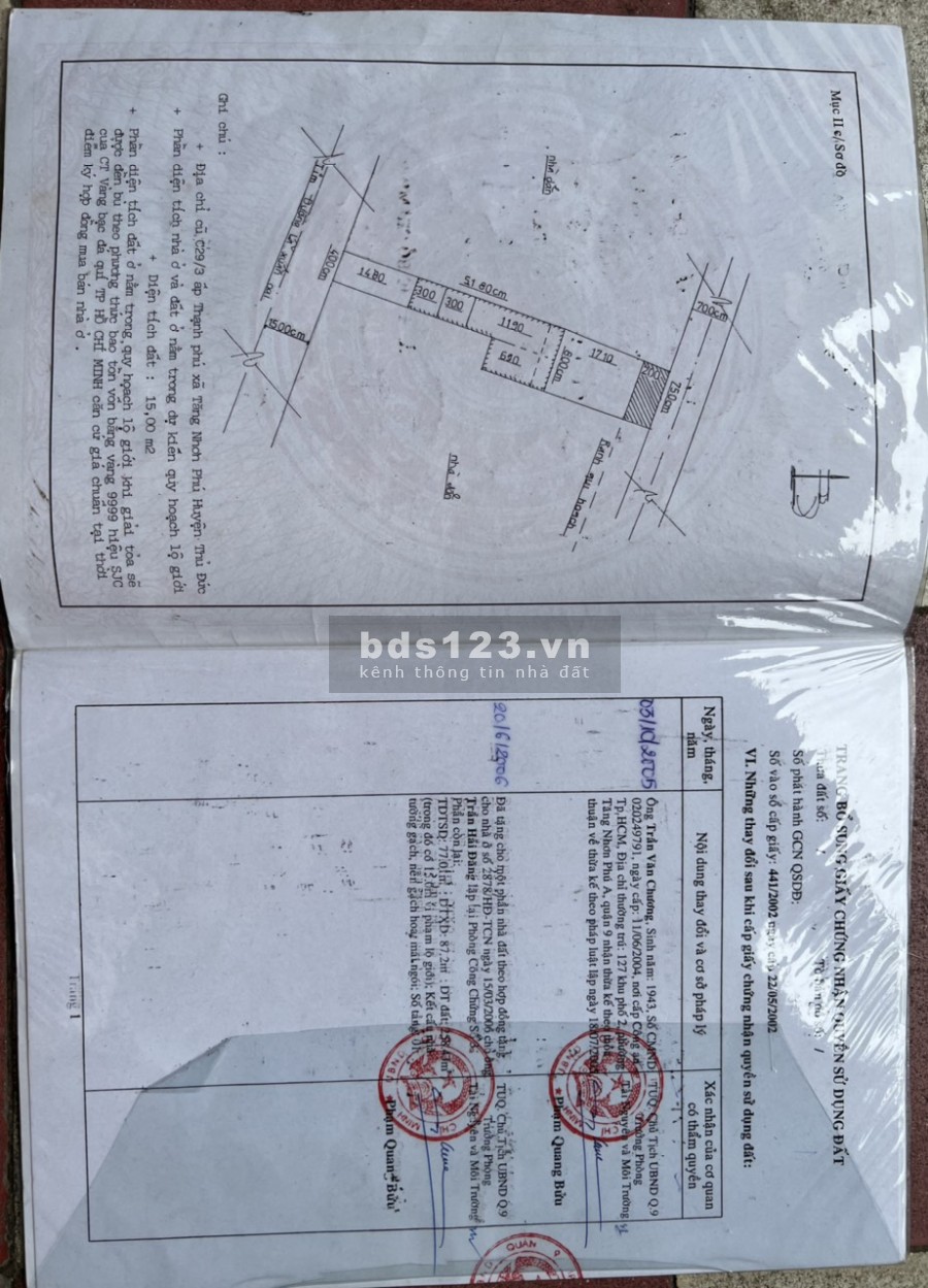 Cần bán gấp nhà C4, HXT,đường Lã Xuân Oai, 230m(7.5*32), giá chỉ 19tỷ 550