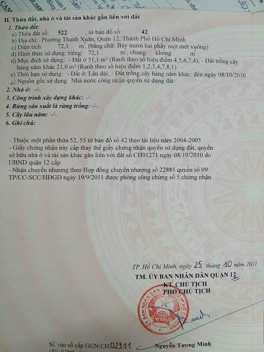 Bán đất xây nhà Tô Ngọc Vân, Quận 12 giá đầu tư chỉ 2.9 tỷ, thương lượng chính chủ