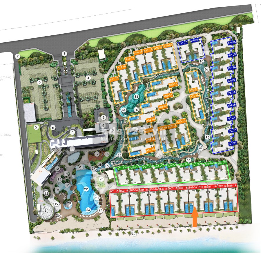 Bán biệt thự mặt biển (Beachfront villa) Hồ Tràm, căn 3PN giá bán 41,3 tỷ đã có HDMB